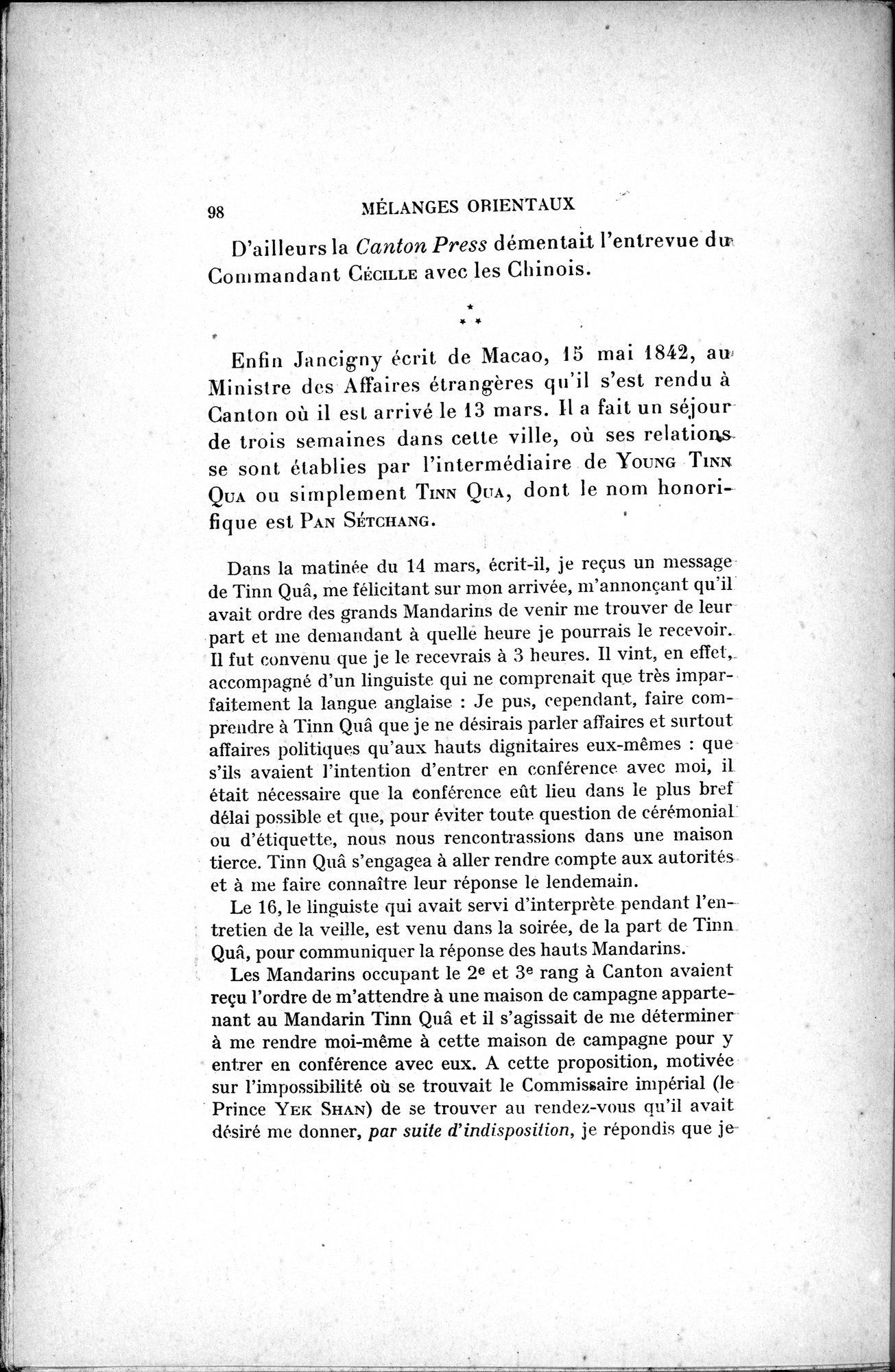Mélanges d'Histoire et de Géographie Orientales : vol.4 / 104 ページ（白黒高解像度画像）