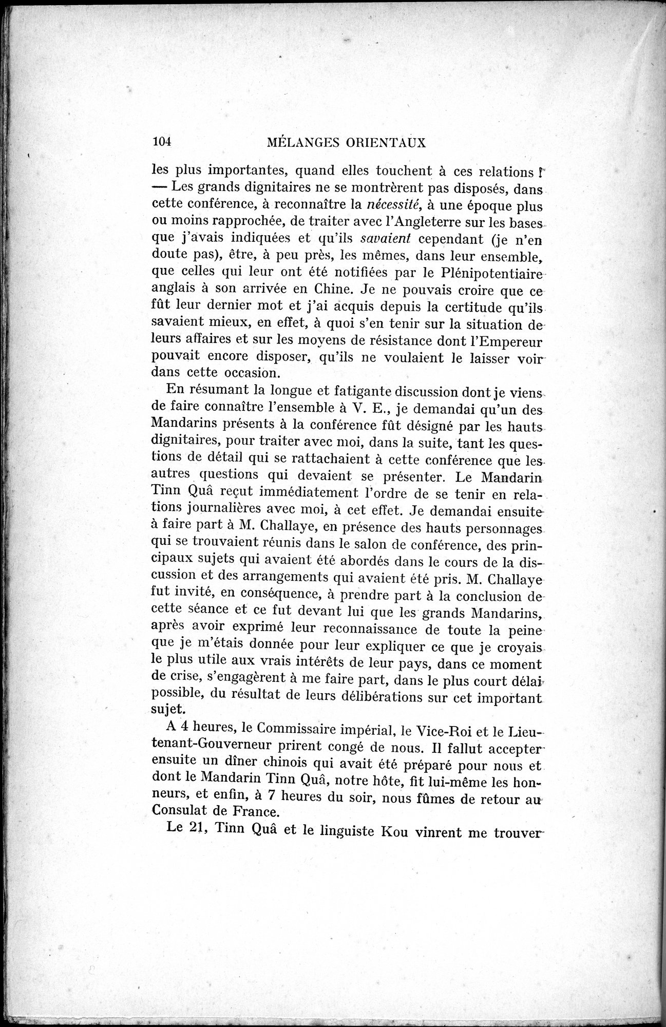 Mélanges d'Histoire et de Géographie Orientales : vol.4 / 110 ページ（白黒高解像度画像）