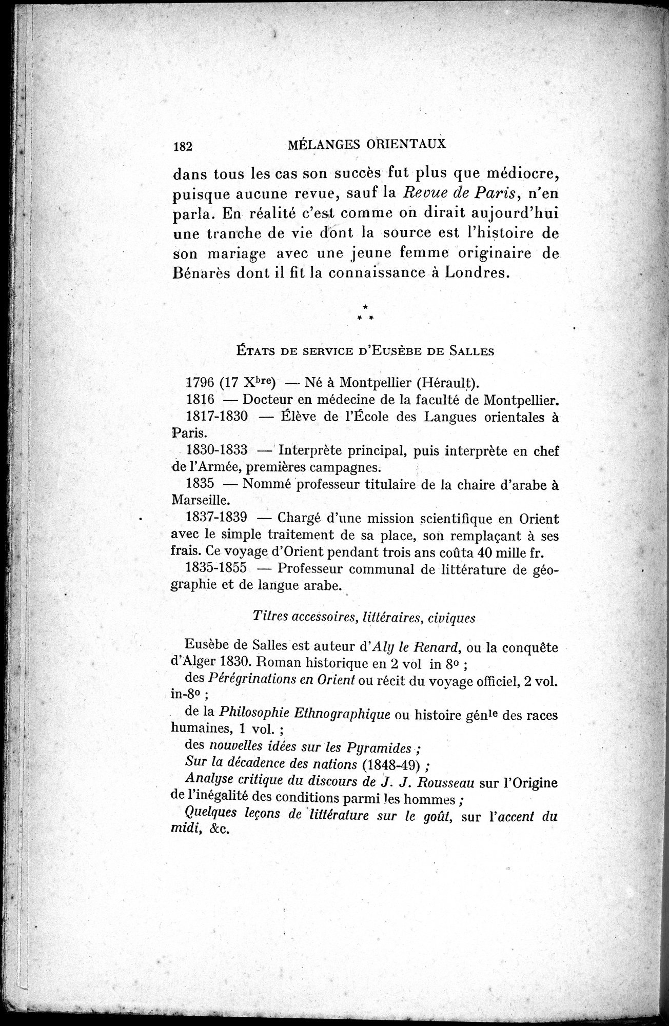 Mélanges d'Histoire et de Géographie Orientales : vol.4 / 188 ページ（白黒高解像度画像）