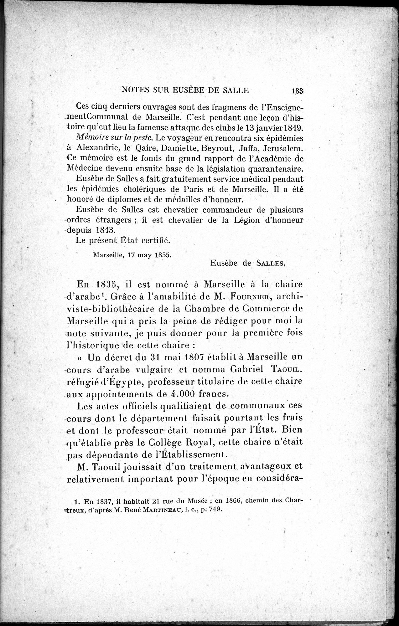 Mélanges d'Histoire et de Géographie Orientales : vol.4 / 189 ページ（白黒高解像度画像）