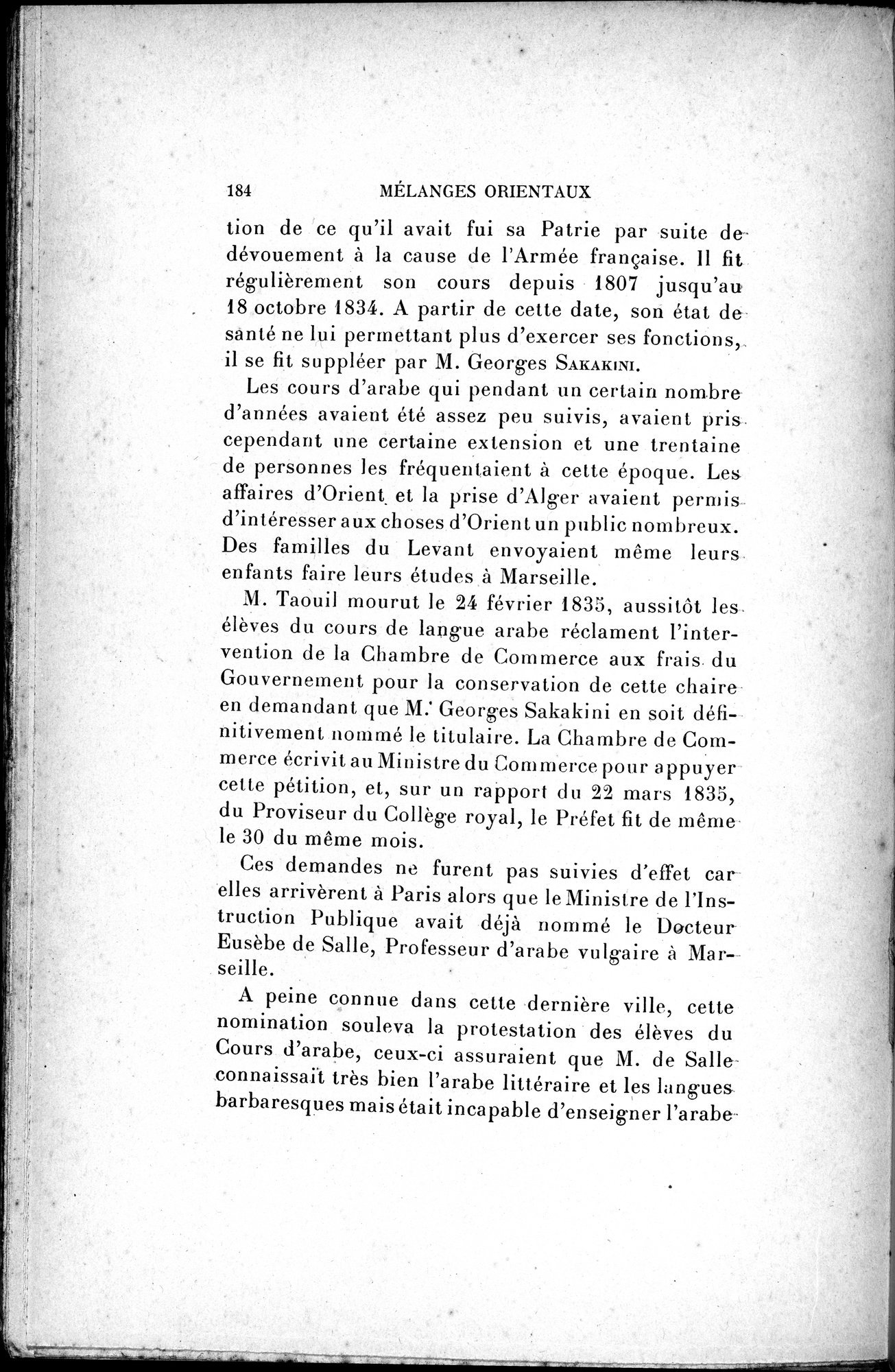 Mélanges d'Histoire et de Géographie Orientales : vol.4 / 190 ページ（白黒高解像度画像）