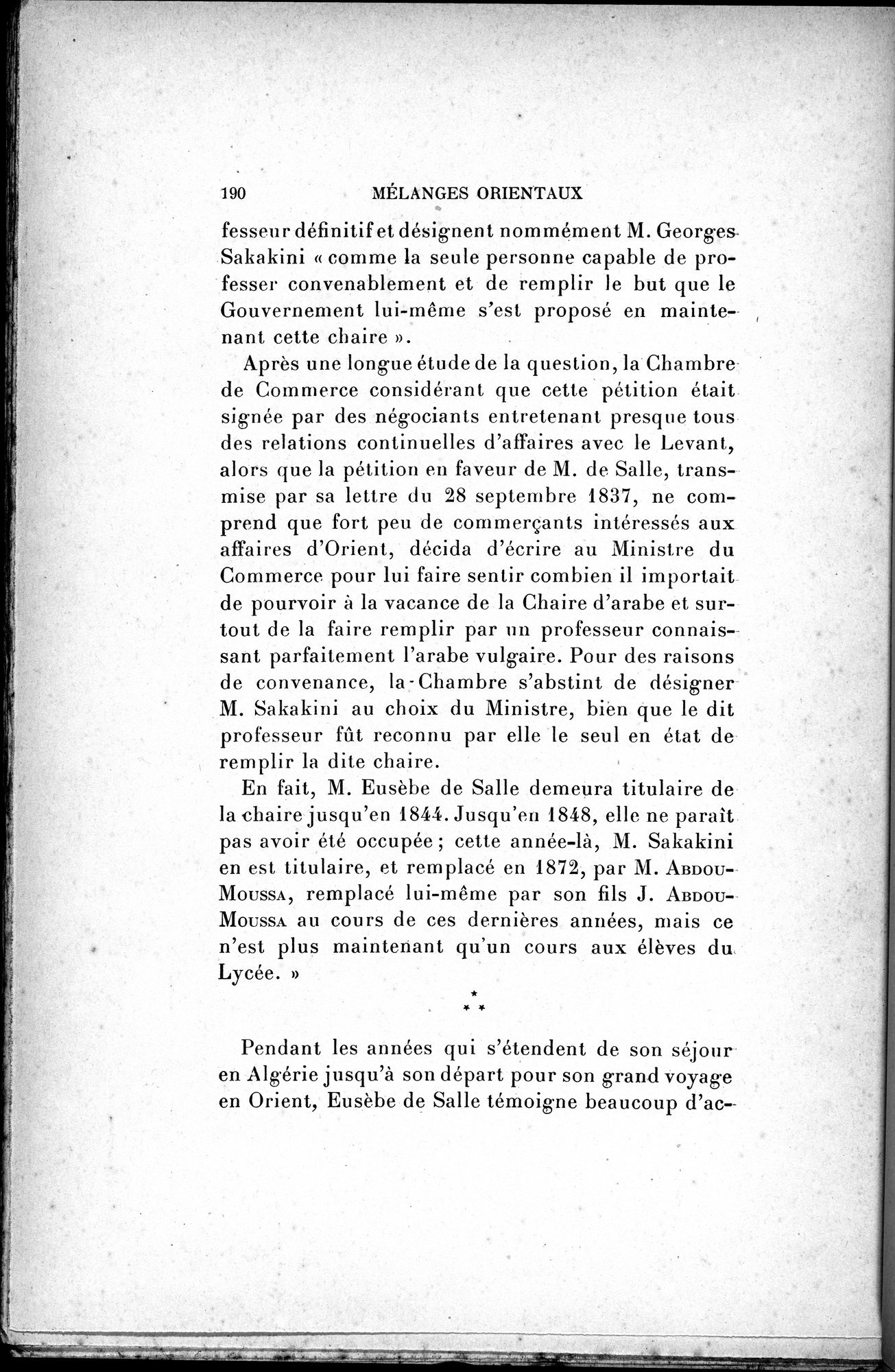 Mélanges d'Histoire et de Géographie Orientales : vol.4 / 196 ページ（白黒高解像度画像）