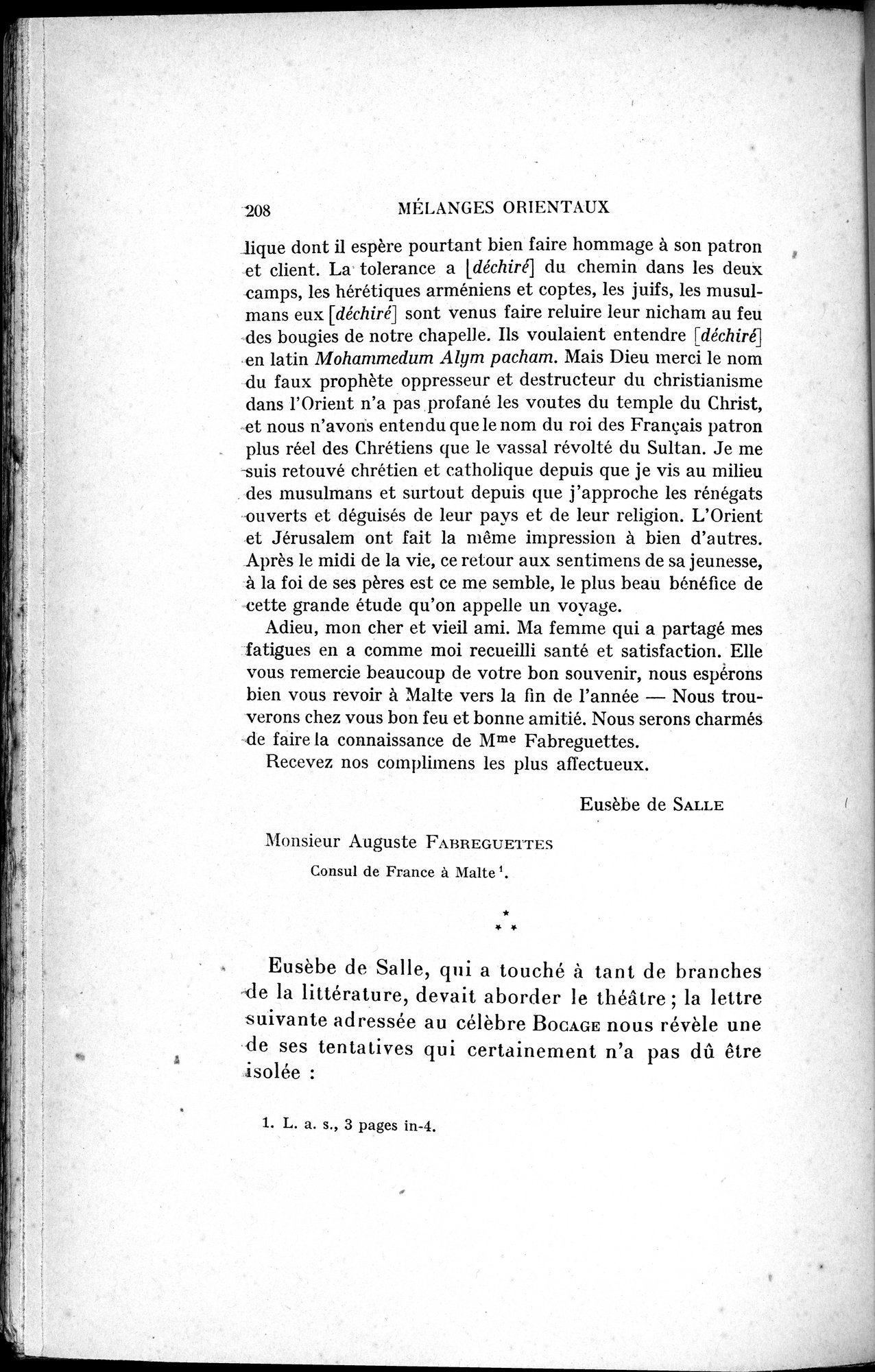 Mélanges d'Histoire et de Géographie Orientales : vol.4 / 214 ページ（白黒高解像度画像）