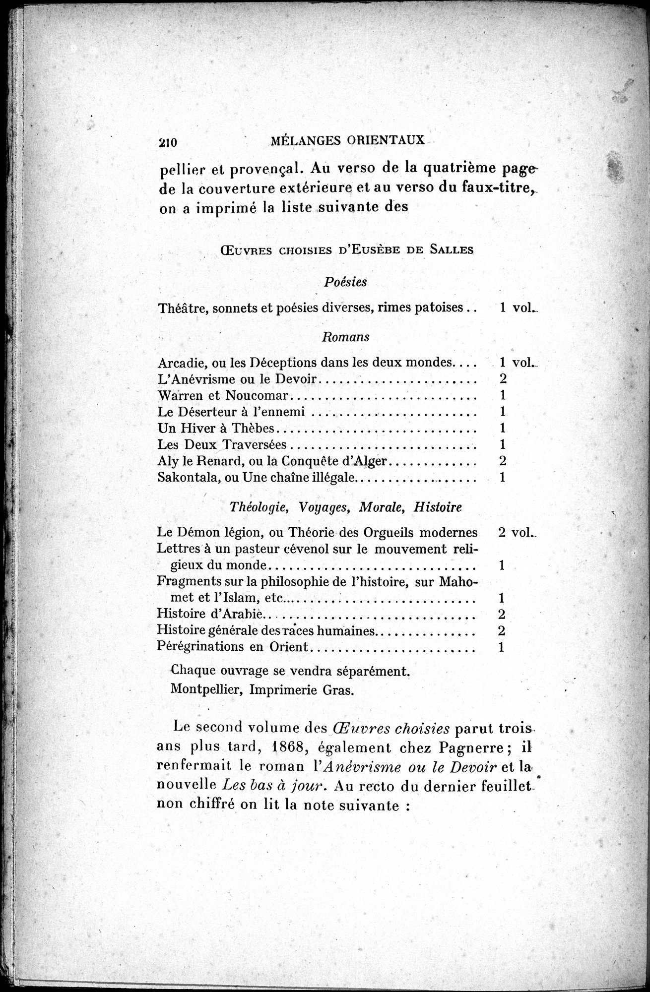 Mélanges d'Histoire et de Géographie Orientales : vol.4 / 216 ページ（白黒高解像度画像）