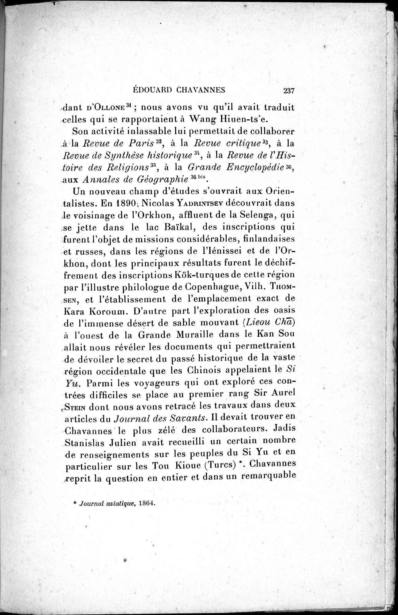 Mélanges d'Histoire et de Géographie Orientales : vol.4 / 243 ページ（白黒高解像度画像）