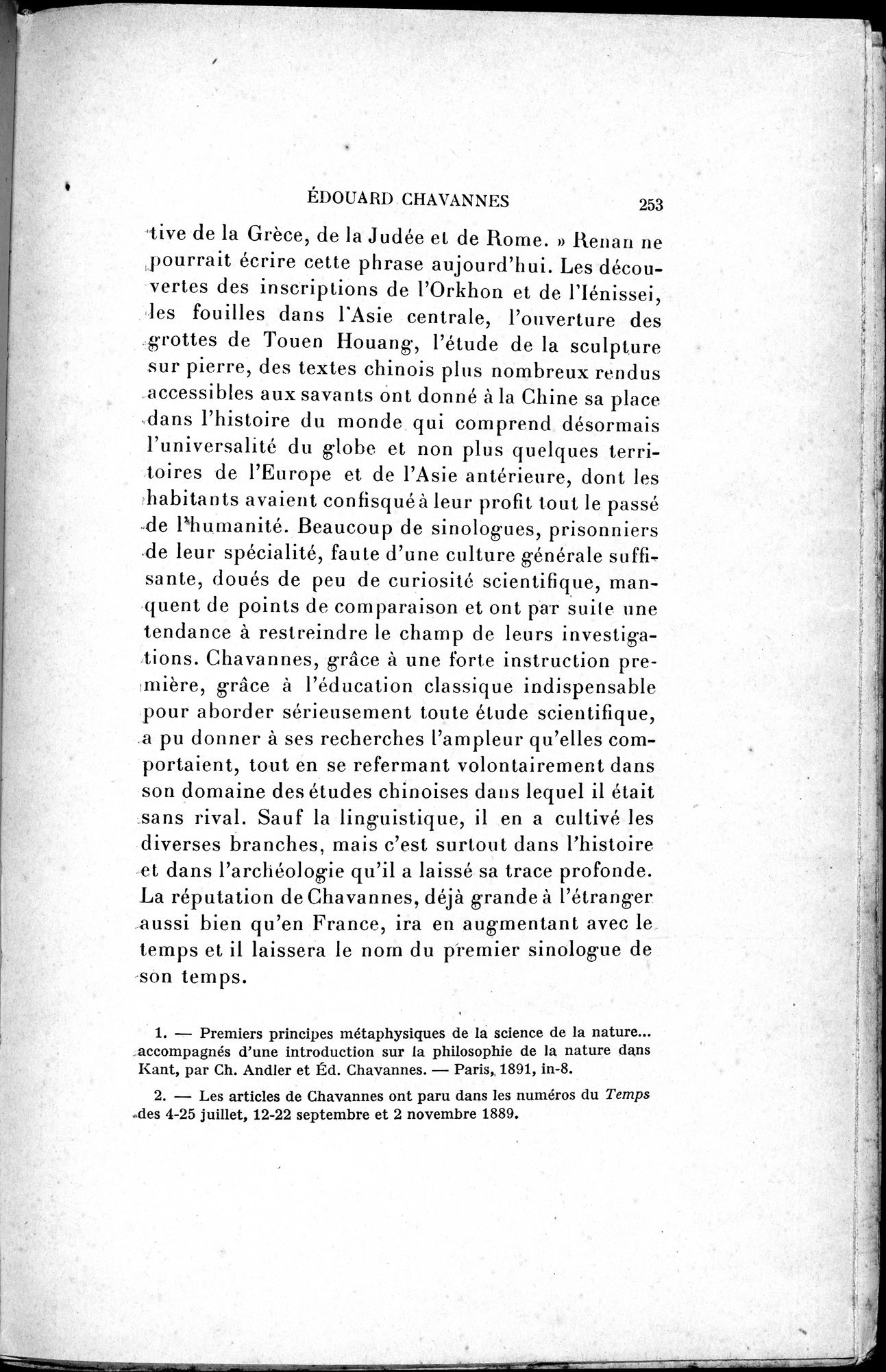 Mélanges d'Histoire et de Géographie Orientales : vol.4 / 259 ページ（白黒高解像度画像）