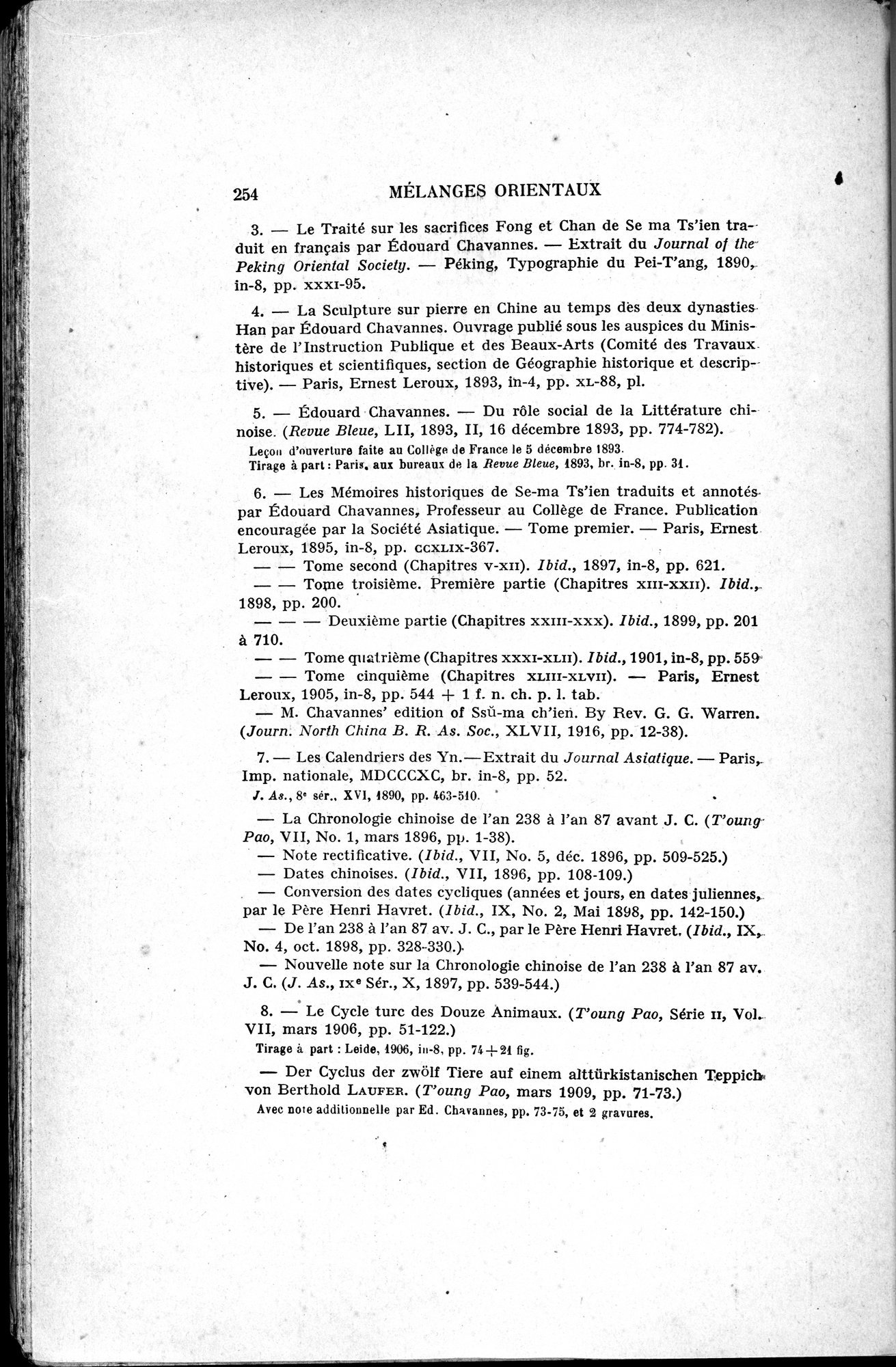Mélanges d'Histoire et de Géographie Orientales : vol.4 / 260 ページ（白黒高解像度画像）