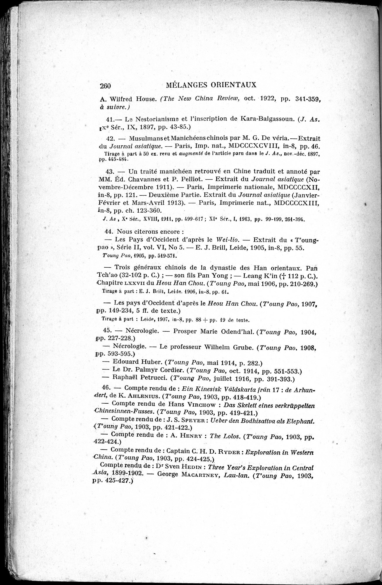 Mélanges d'Histoire et de Géographie Orientales : vol.4 / 266 ページ（白黒高解像度画像）