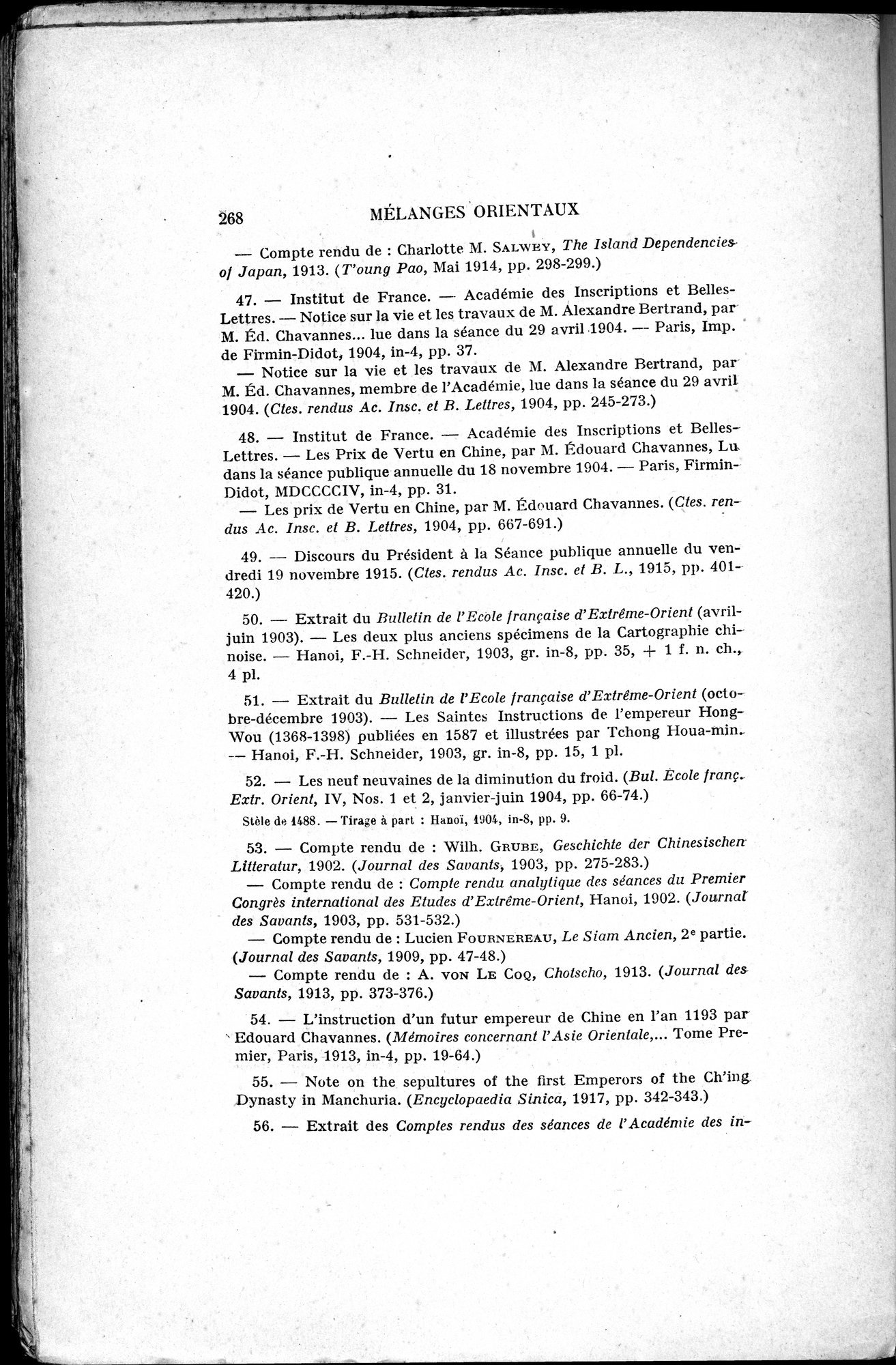 Mélanges d'Histoire et de Géographie Orientales : vol.4 / 274 ページ（白黒高解像度画像）
