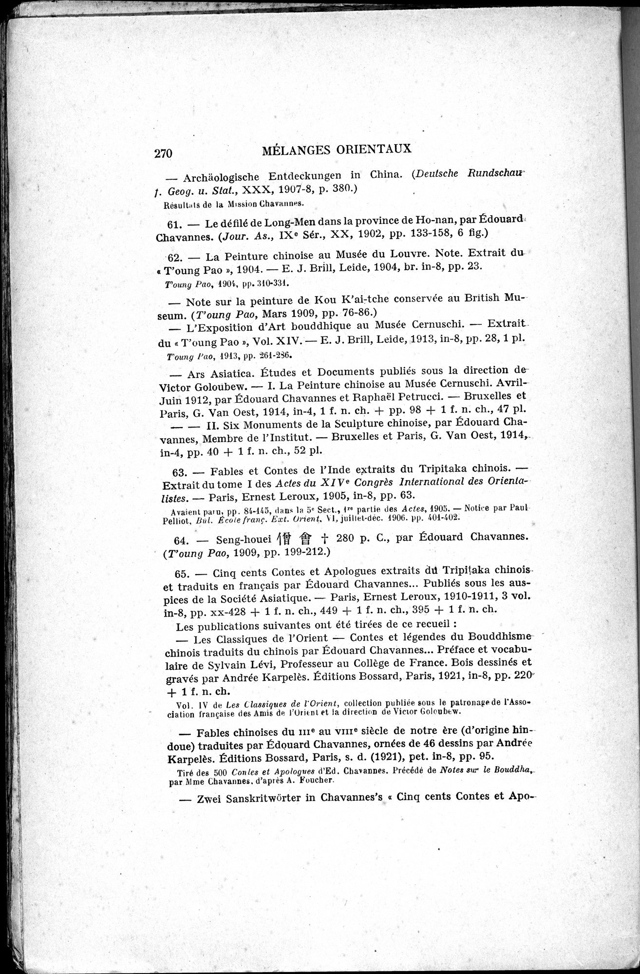 Mélanges d'Histoire et de Géographie Orientales : vol.4 / 276 ページ（白黒高解像度画像）