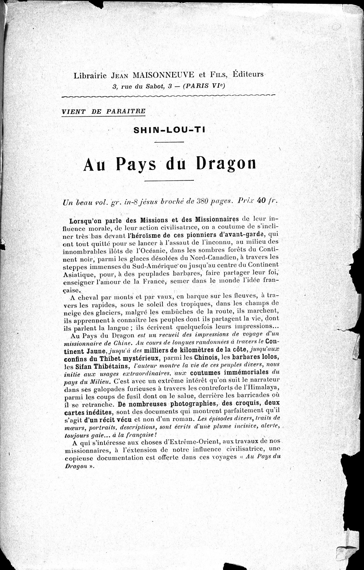 Mélanges d'Histoire et de Géographie Orientales : vol.4 / 283 ページ（白黒高解像度画像）