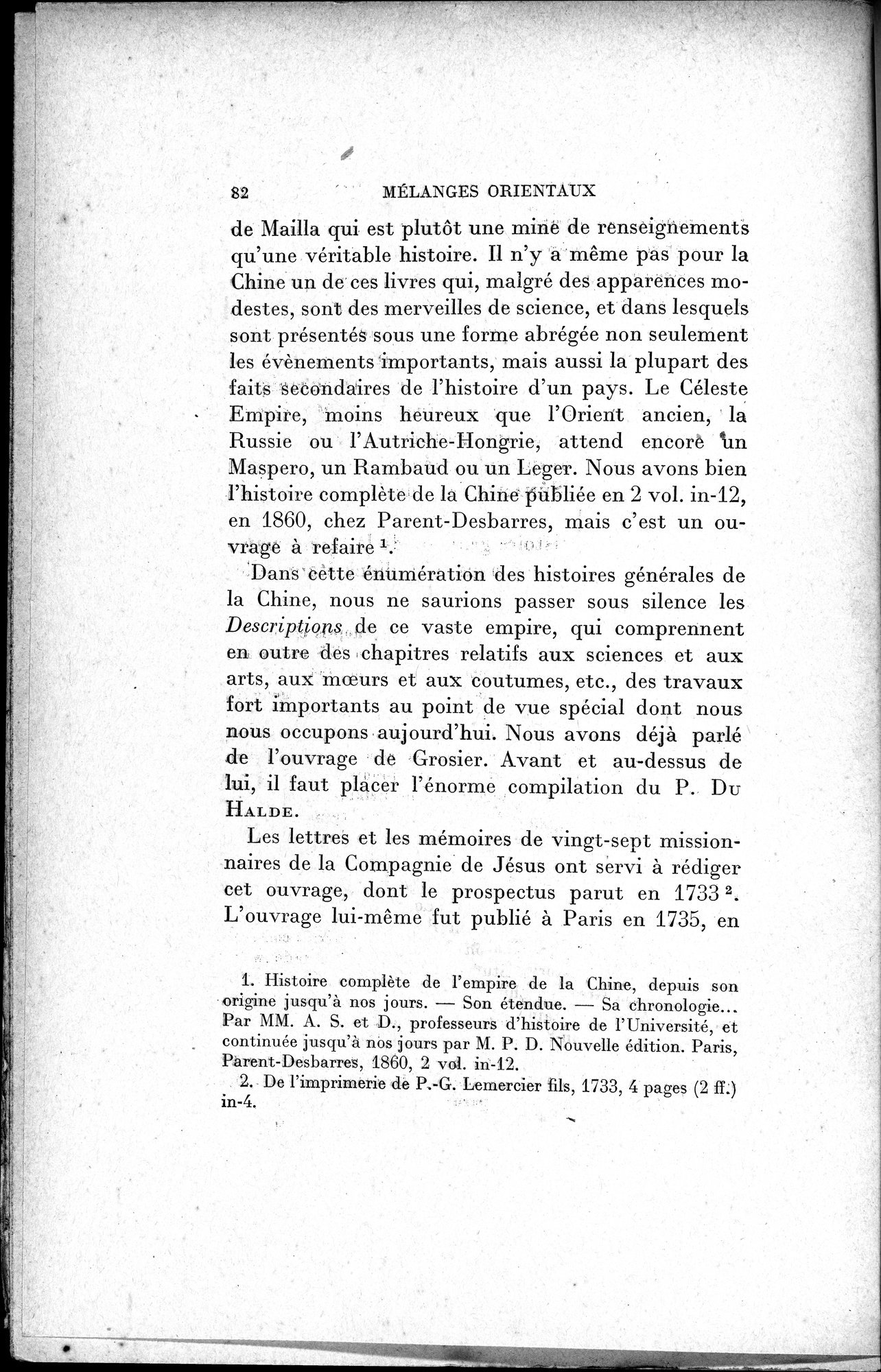 Mélanges d'Histoire et de Géographie Orientales : vol.1 / 90 ページ（白黒高解像度画像）